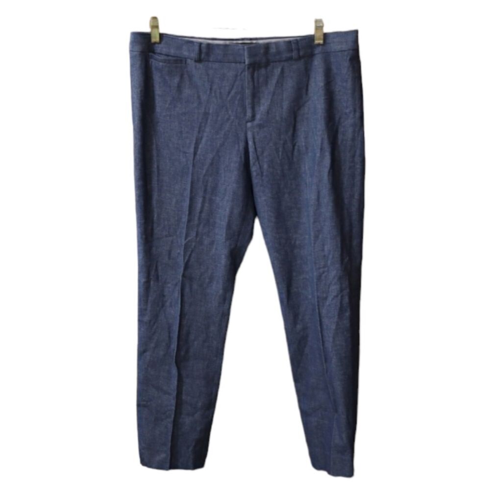 Banana Republic Gray Blue Flat Front Trousers Sloan Pants 14